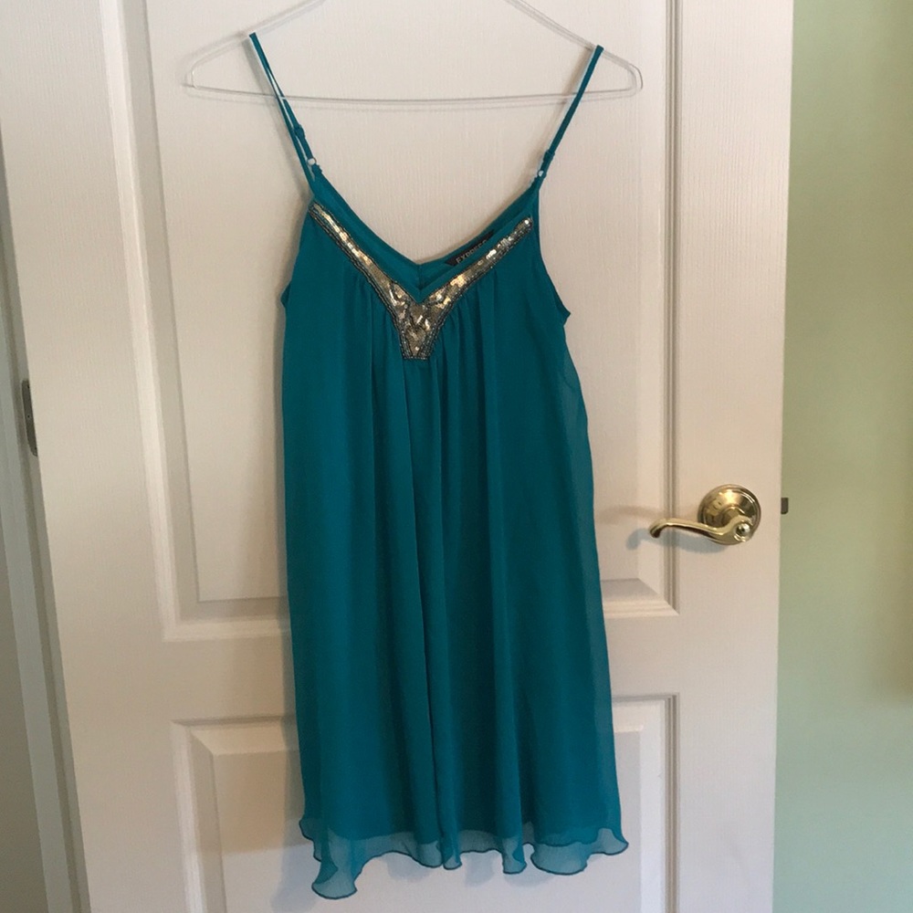Teal sun dress